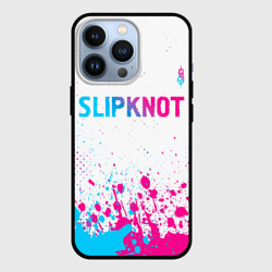 Чехол для iPhone 13 Pro Slipknot neon gradient style посередине