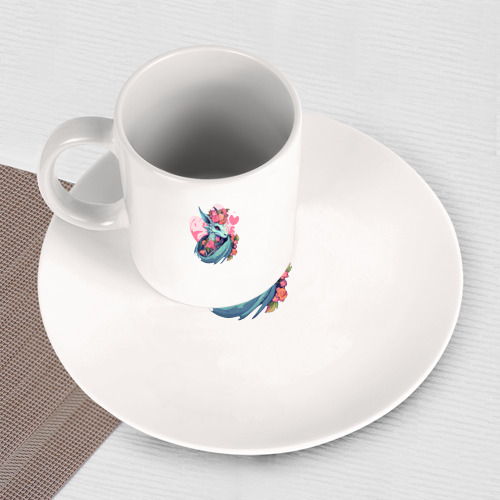 Набор: тарелка + кружка Мама дракон - фото 3