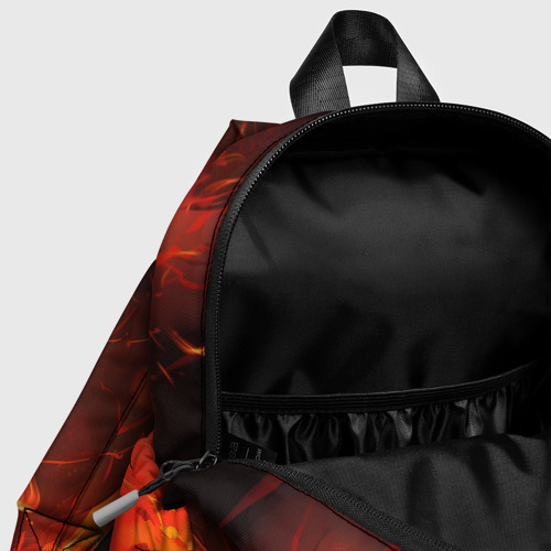 Детский рюкзак 3D с принтом Evil dragon on fire, фото #4
