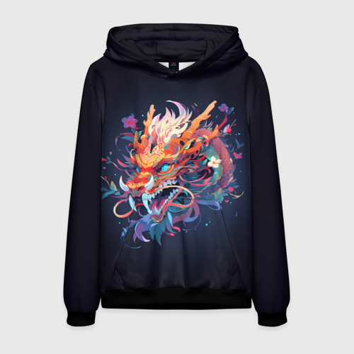 3D Dragon in flowers 2895 3554215