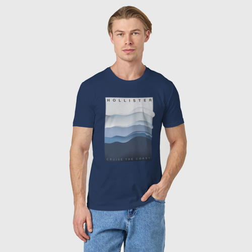 Мужская футболка хлопок Морской круиз, цвет темно-синий - фото 3