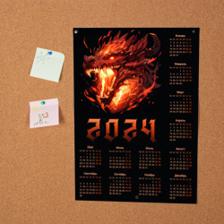 Постер 2024 год Огненный дракон  - фото 2