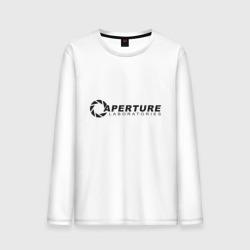 Мужской лонгслив хлопок Aperture Laboratories логотип