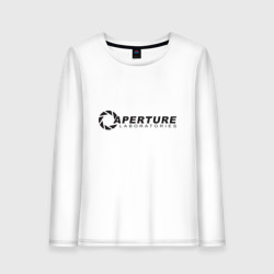 Женский лонгслив хлопок Aperture Laboratories логотип
