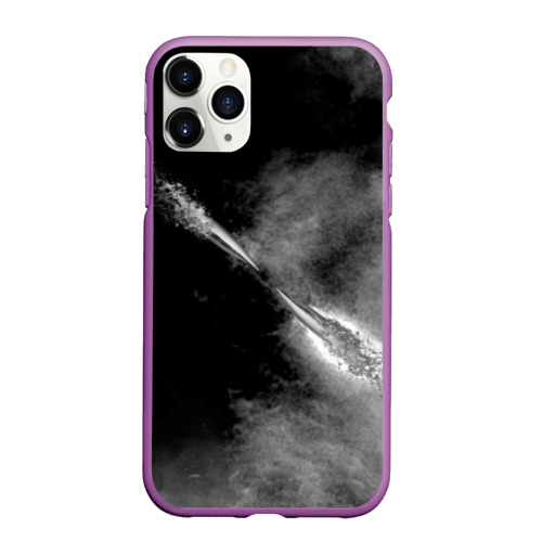 Чехол для iPhone 11 Pro Max матовый Two shot, цвет фиолетовый