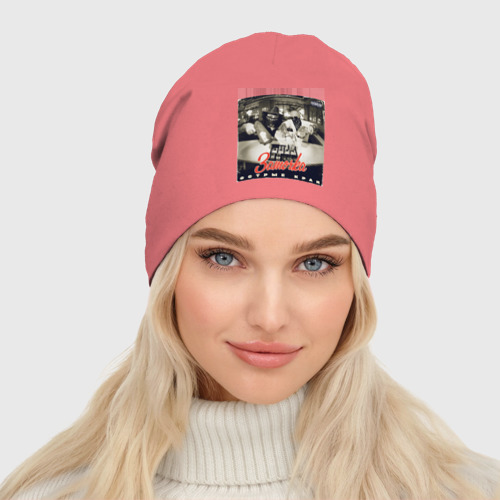 Женская шапка демисезонная Заточка - Острые края , цвет розовый - фото 3