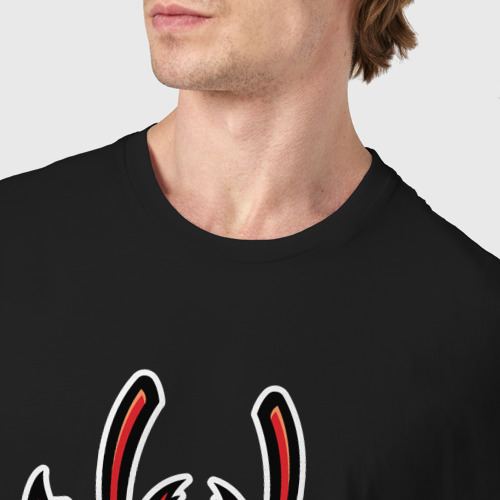 Мужская футболка хлопок Красный муравей, цвет черный - фото 6