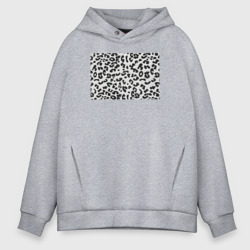 Мужское худи Oversize хлопок Silver leopard