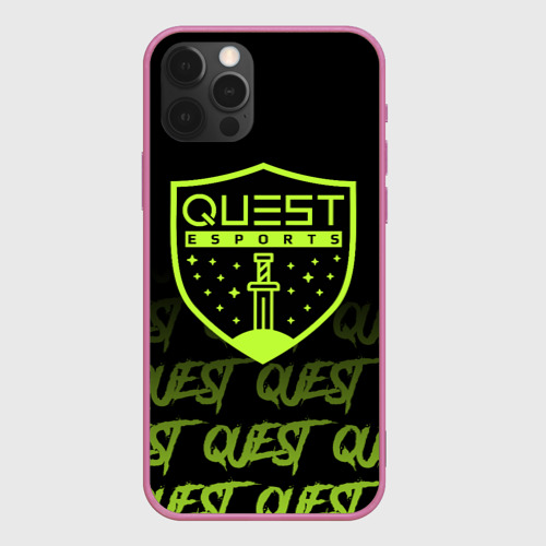 Чехол для iPhone 12 Pro с принтом Quest esports, вид спереди #2