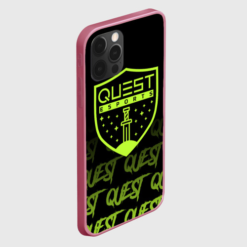 Чехол для iPhone 12 Pro с принтом Quest esports, вид сбоку #3