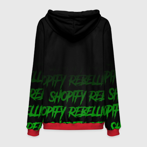 Мужская толстовка 3D Shopify Rebellion, цвет красный - фото 2