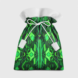 Подарочный 3D мешок Киберпанк неоновая броня зелёная