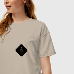 Женская футболка хлопок Oversize Кольца из Elden Ring - мини - фото 2