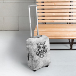 Чехол для чемодана 3D Texture - разозленный тигр - фото 2