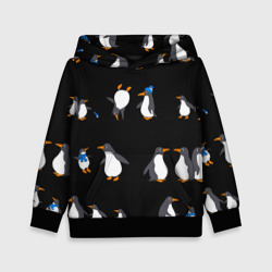 Детская толстовка 3D Веселая семья пингвинов 