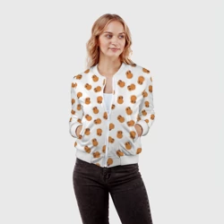 Женский бомбер 3D Мини капибары - фото 2