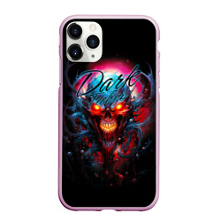 Чехол для iPhone 11 Pro Max матовый Dark techno