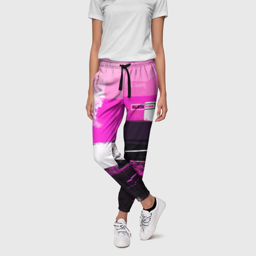Женские брюки 3D Black pink - girl-group - South Korea, цвет 3D печать - фото 3