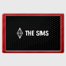 Магнит 45*70 The Sims glitch на темном фоне по-горизонтали