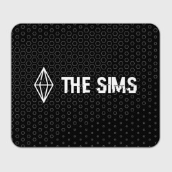 Прямоугольный коврик для мышки The Sims glitch на темном фоне по-горизонтали