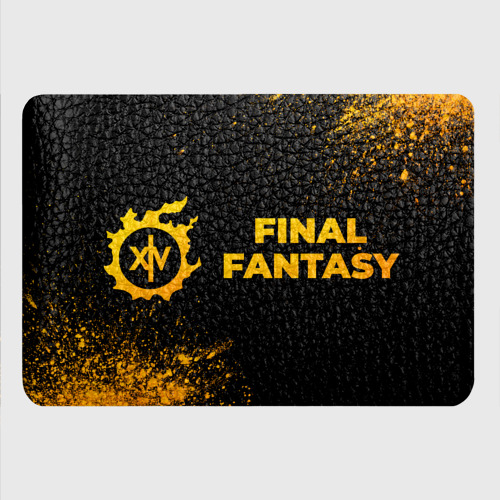 Картхолдер с принтом Final Fantasy - gold gradient по-горизонтали - фото 4
