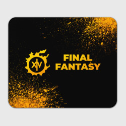 Прямоугольный коврик для мышки Final Fantasy - gold gradient по-горизонтали
