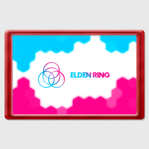 Магнит 45*70 Elden Ring neon gradient style по-горизонтали, цвет красный