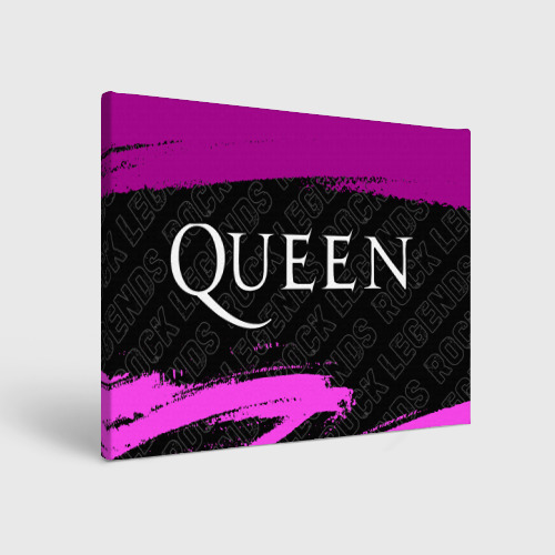 Холст прямоугольный Queen rock legends по-горизонтали, цвет 3D печать