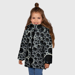 Зимняя куртка для девочек 3D Пузыри  и отражение  - фото 2
