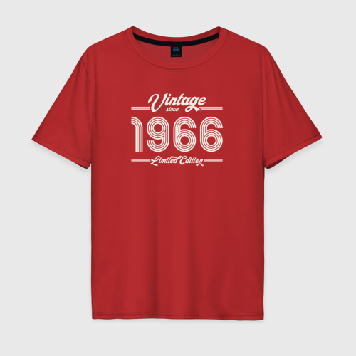 Мужская футболка хлопок Oversize Лимитированный выпуск 1966, цвет красный