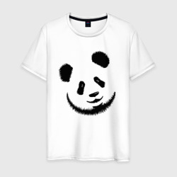 Мужская футболка хлопок Голова милой панды
