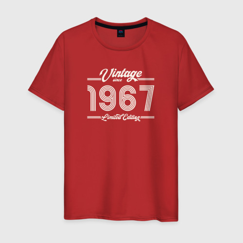 Мужская футболка хлопок Лимитированный выпуск 1967, цвет красный