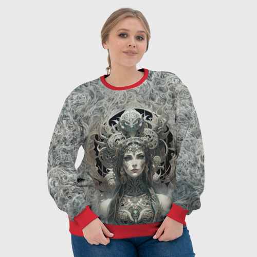 Женский свитшот 3D с принтом Богиня туманов, фото #4