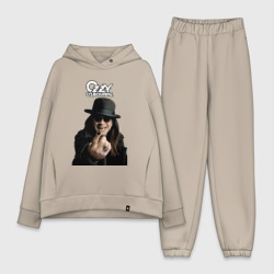 Женский костюм хлопок Oversize Ozzy Osbourne fist