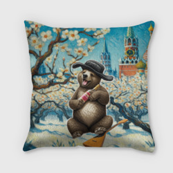 Подушка 3D Россия медведь водка балалайка