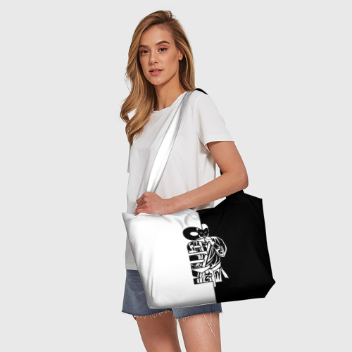 Пляжная сумка 3D Kudo черно-белое - фото 5