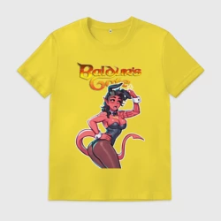 Мужская футболка хлопок Карлах зайчик - Baldur's gate 3