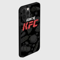 Чехол для iPhone 12 Pro Боец KFC на фоне бургеров - фото 2
