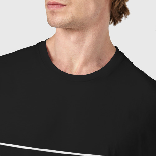 Мужская футболка хлопок Мативация нужно поднять, цвет черный - фото 6