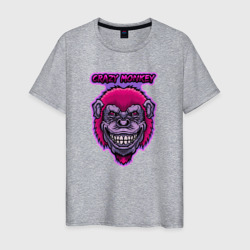 Мужская футболка хлопок Purple crazy monkey