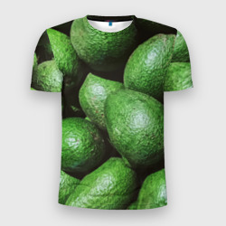 Мужская футболка 3D Slim Зелёное счастье