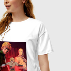 Женская футболка хлопок Oversize Сага о Винланде - Время - фото 2