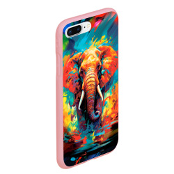Чехол для iPhone 7Plus/8 Plus матовый Индийский живописный слон - фото 2