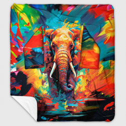 Плед с рукавами Индийский живописный слон