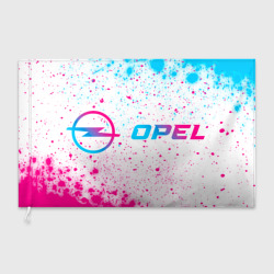 Флаг 3D Opel neon gradient style по-горизонтали