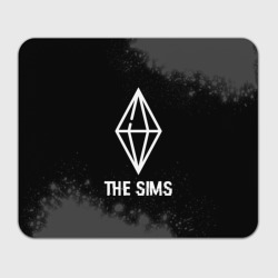Прямоугольный коврик для мышки The Sims glitch на темном фоне