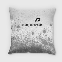 Подушка 3D Need for Speed glitch на светлом фоне посередине