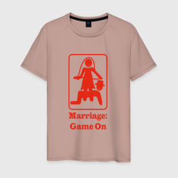 Мужская футболка хлопок Брак игра продолжается