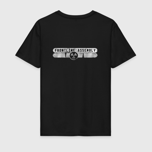 Мужская футболка хлопок Frontline Assembly - 3D Logo, цвет черный - фото 2