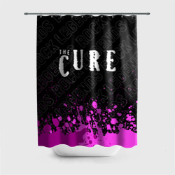 Штора 3D для ванной The Cure rock legends посередине